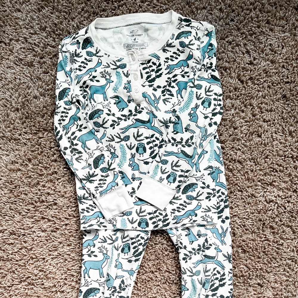 Roberta Roller Rabbit Woodlands Pima Cotton Long Sleeve Pajamas